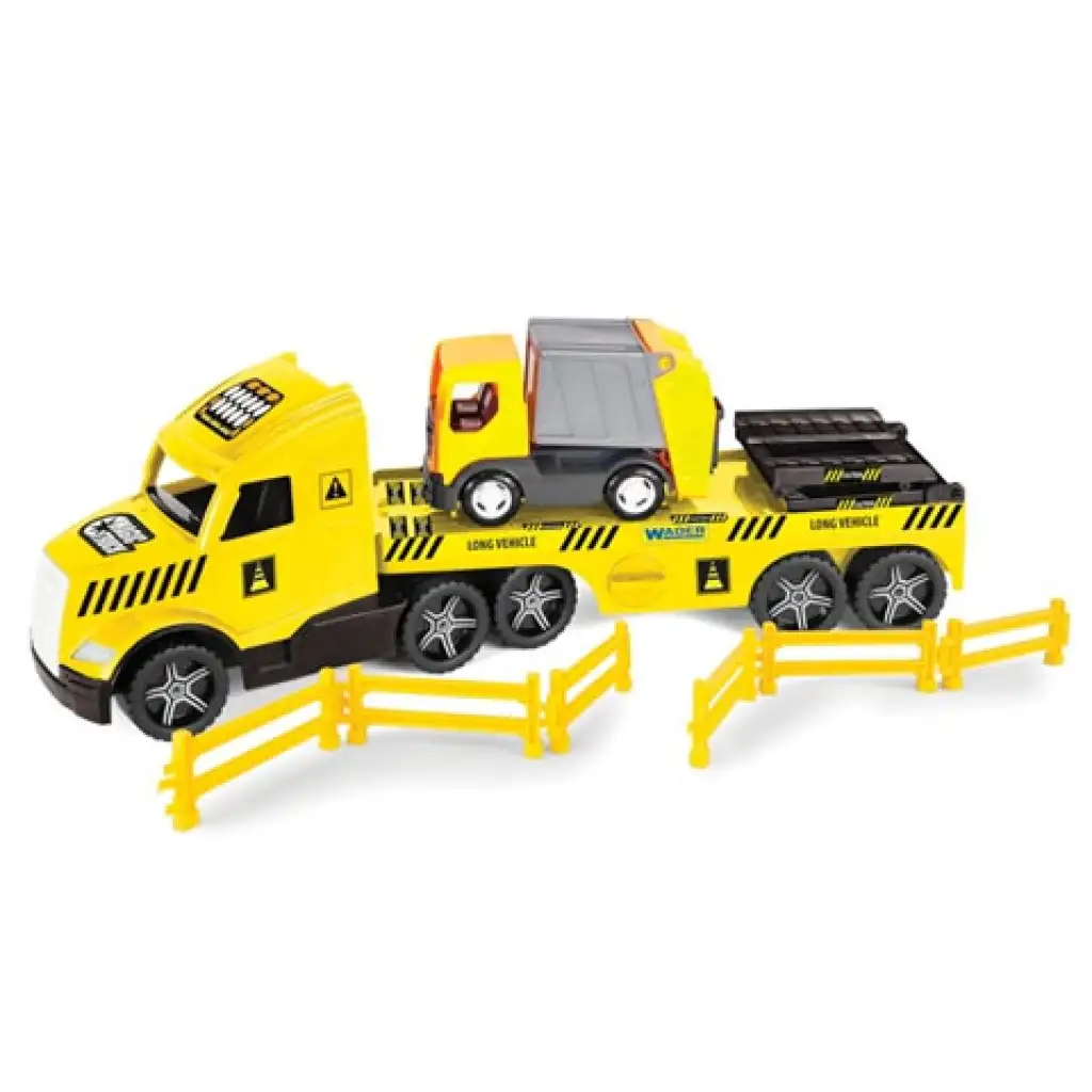 Magic Truck Technic: Kamion kukásautóval és fénnyel 80cm - Wader kép 2