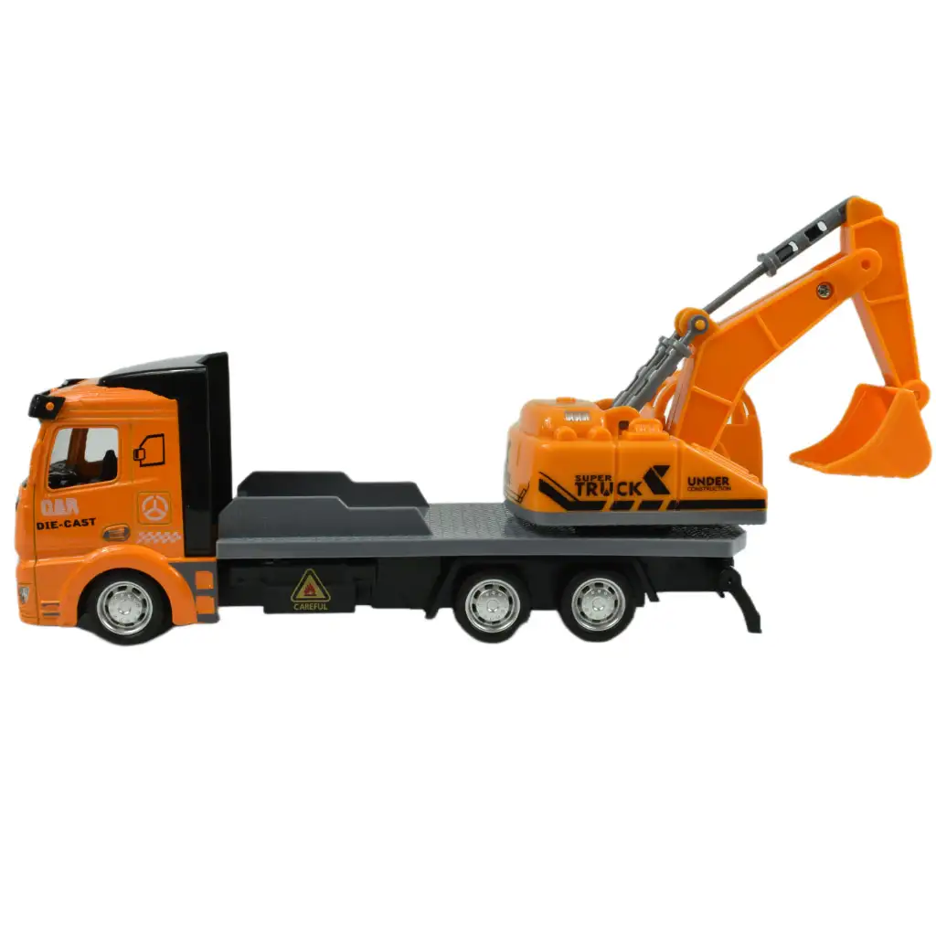 Super Truck: Lendkerekes markológépes teherautó 19cm kép 5