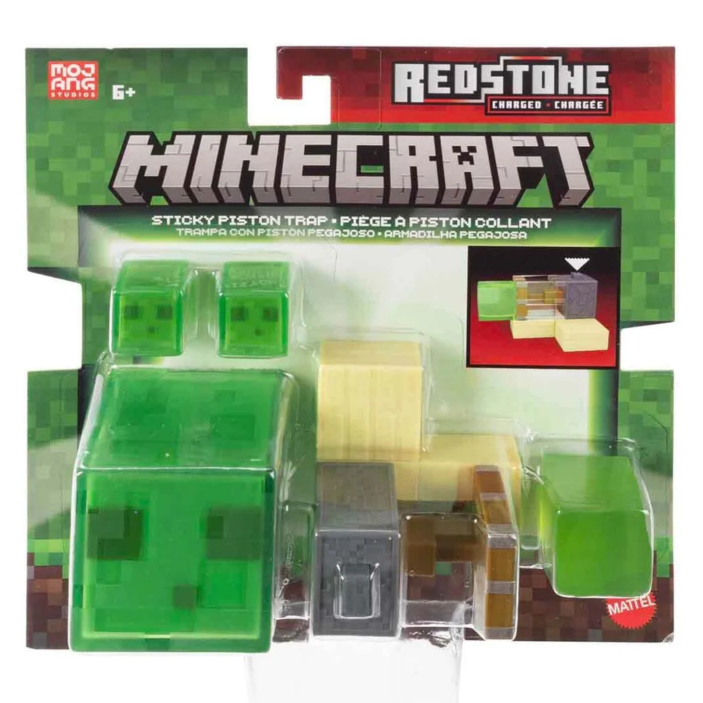 Minecraft: Sticky Piston Trap akciófigura szett - Mattel