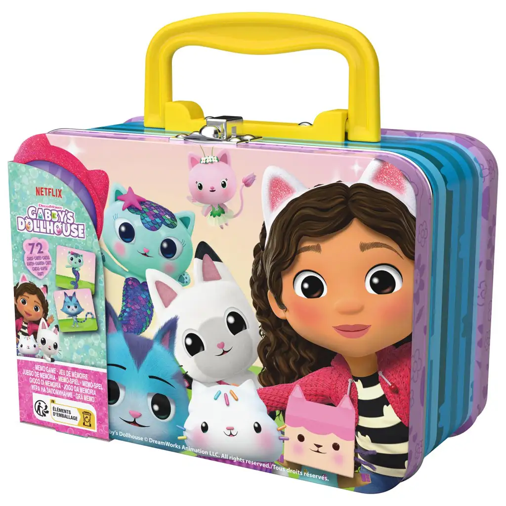 Gabi babaháza: Gabi babaháza memóriajáték fém bőröndben - Spin Master