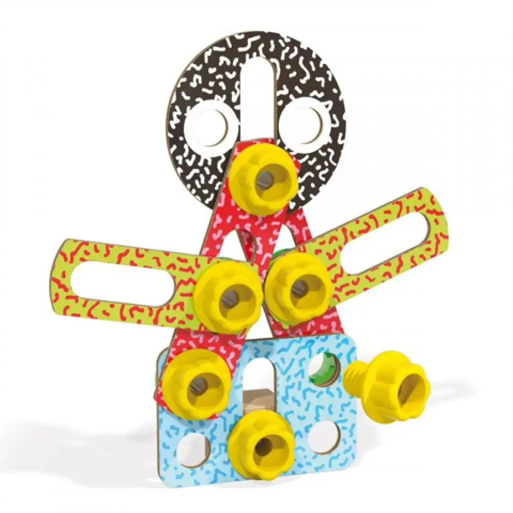 Quercetti: Techo Alakzatok és formák fa építőjáték kép 2