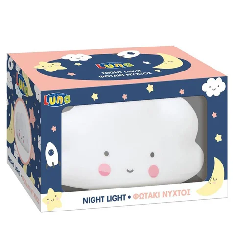 Aranyos felhő éjszakai lámpa 16cm