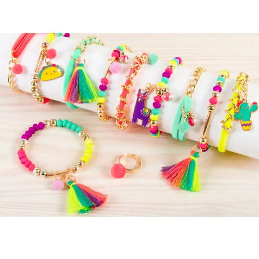 Make it Real: Ékszerkészítő szett- Sikkes neon pom-pomok kép 4