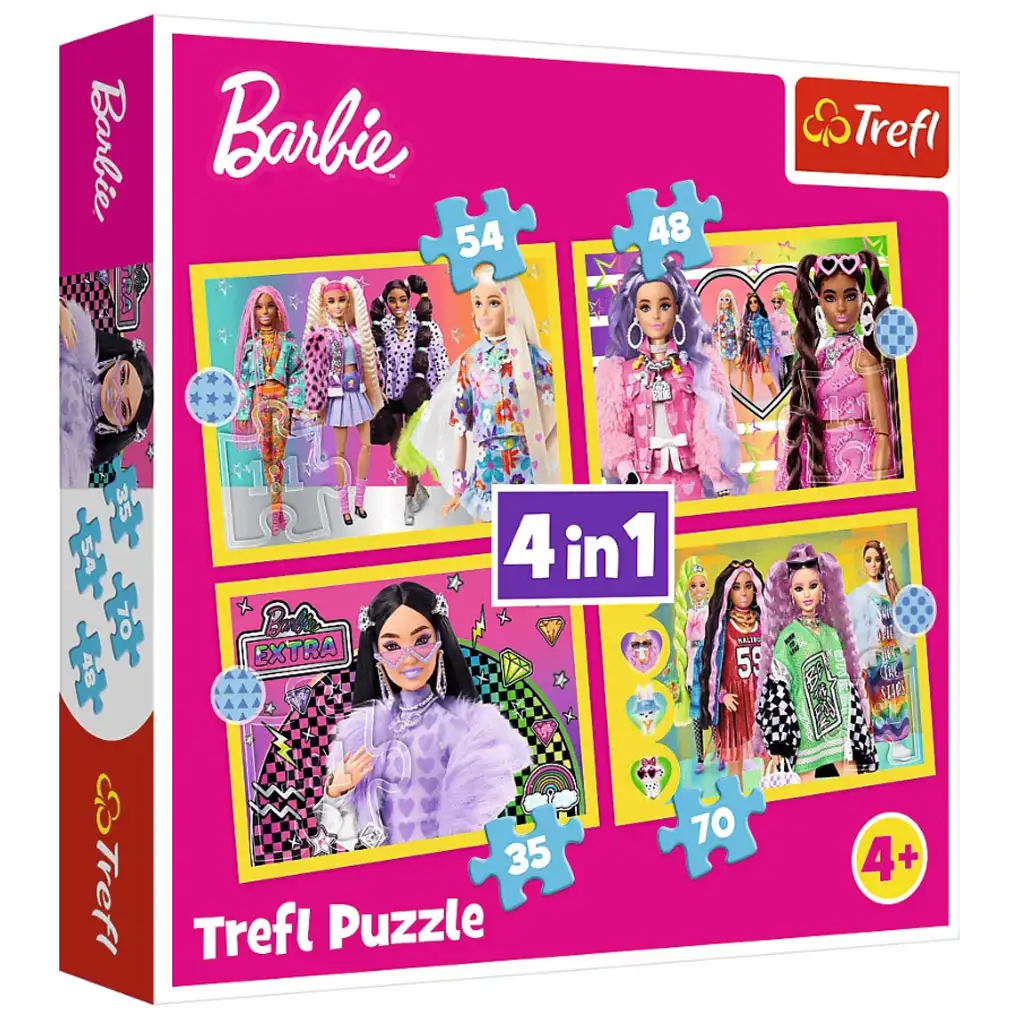 Barbie 4 az 1-ben puzzle - Trefl
