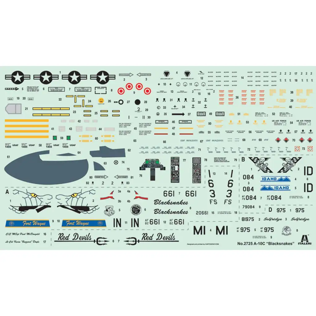 Italeri 1/48 A-10C Blacksnakes repülőgép makett kép 2