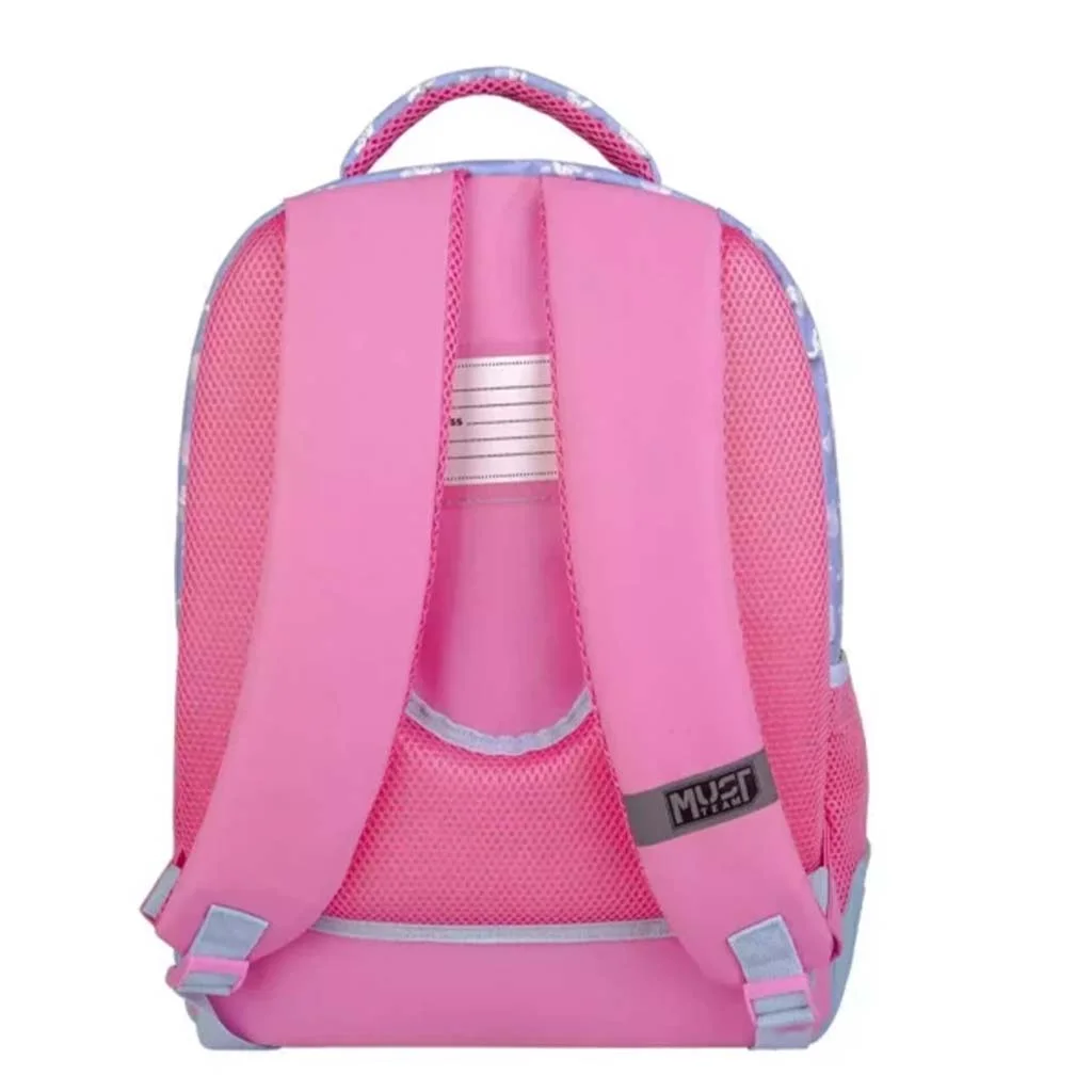 Luna: Must Team Cinnamoroll balloons lekerekített 3 rekeszes iskolatáska, hátizsák 32x18x43cm kép 2