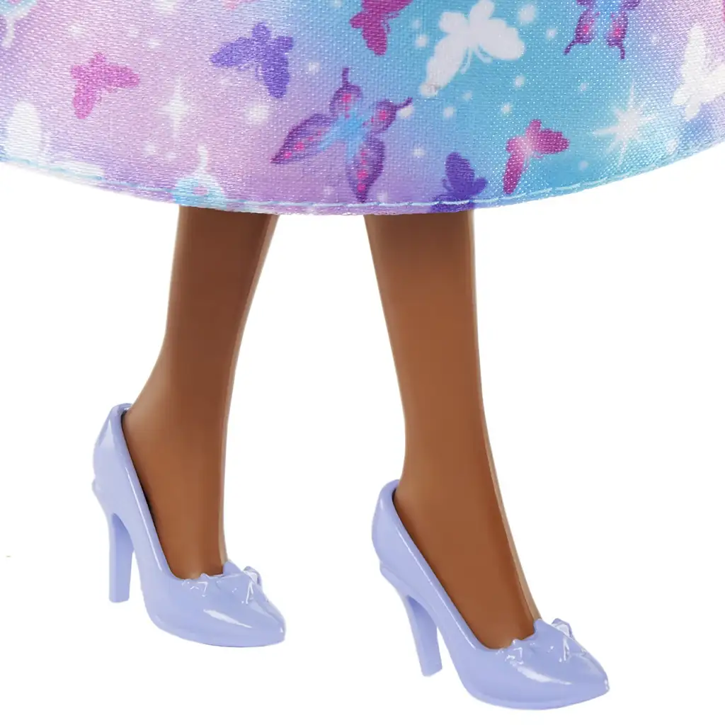 Barbie Dreamtopia: Hercegnő baba kék-lila pillangós ruhában - Mattel kép 4