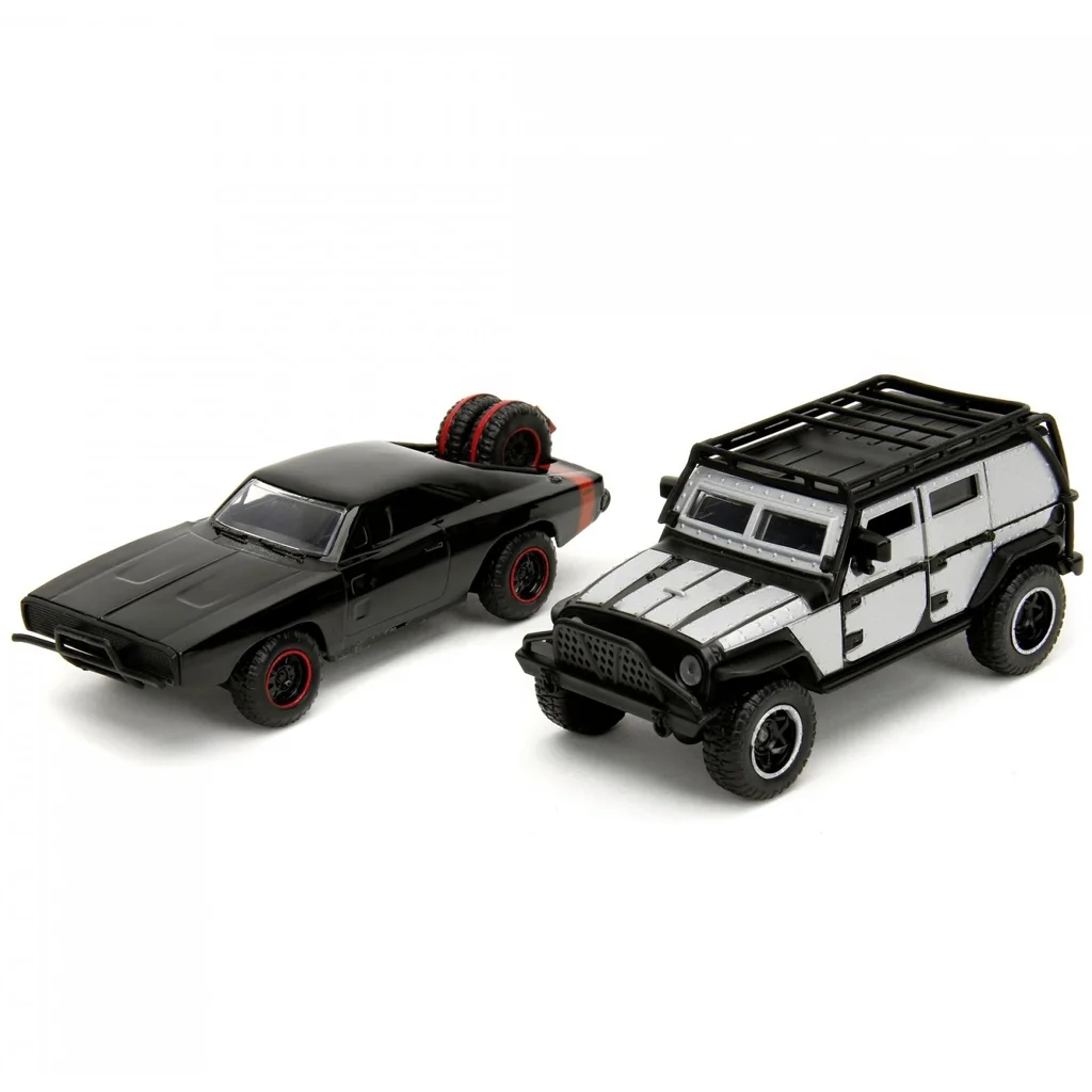Halálos Iramban: Legacy Series Dom’s Dodge Charger R/T & Tej’s Jeep Wrangler fém autómodell szett 1/32 – Jada Toys kép 2