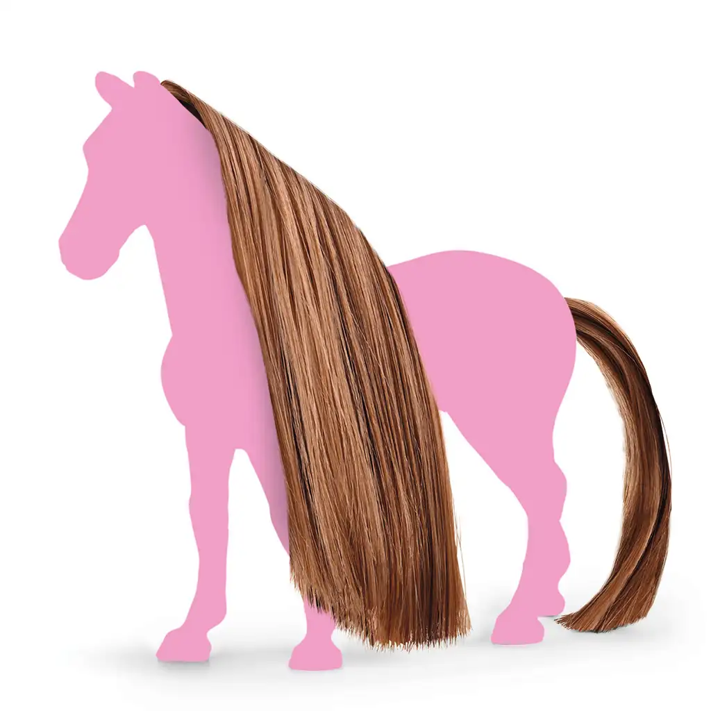 Schleich Horse Club: Sofia's Beauties - Csoki színű sörény és farok kiegészítő szett (42651) kép 2