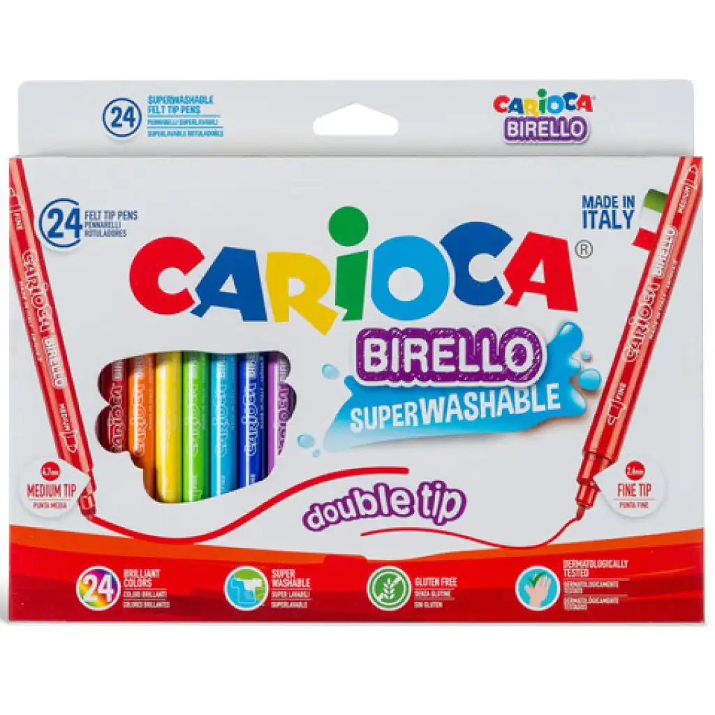 Dupla végű filctoll készlet 24db - Carioca