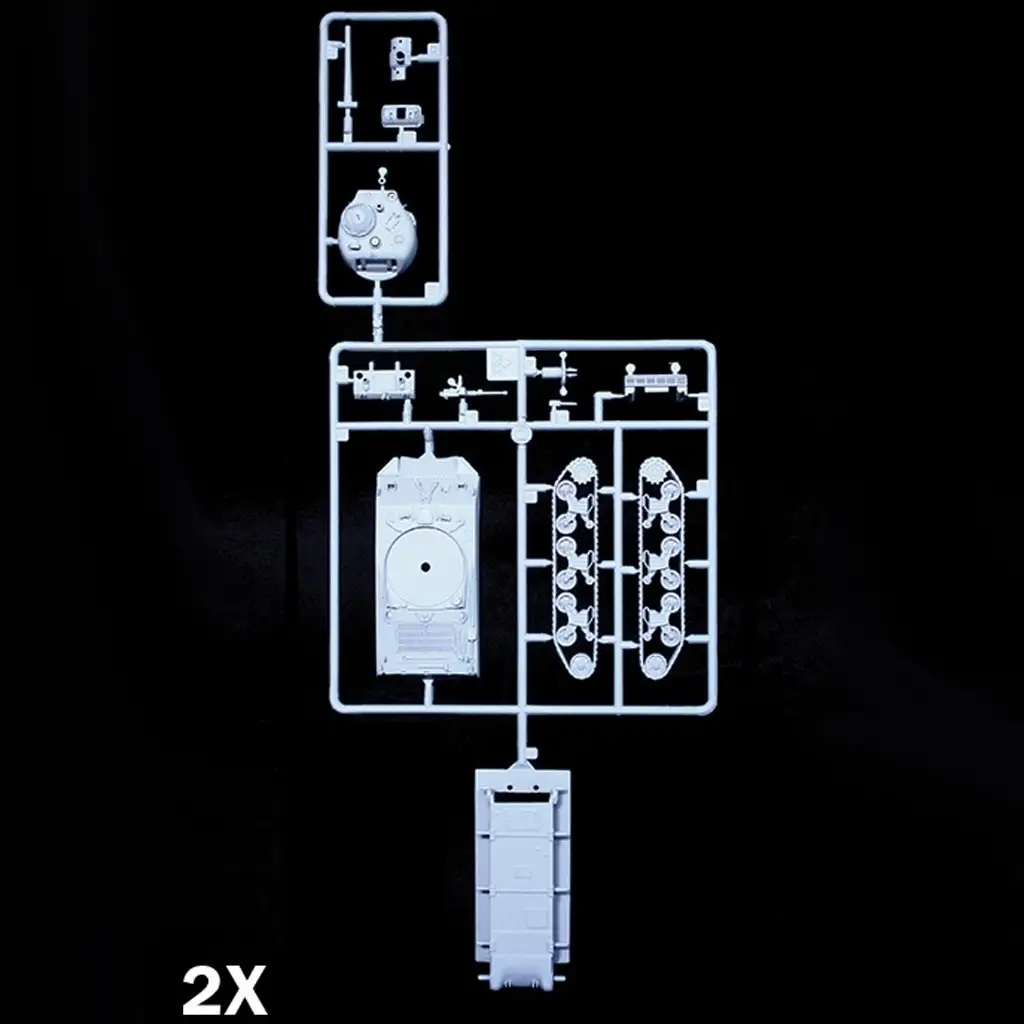 Italeri 1/72 M4A3 75mm Sherman tank 2db-os makett szett kép 3