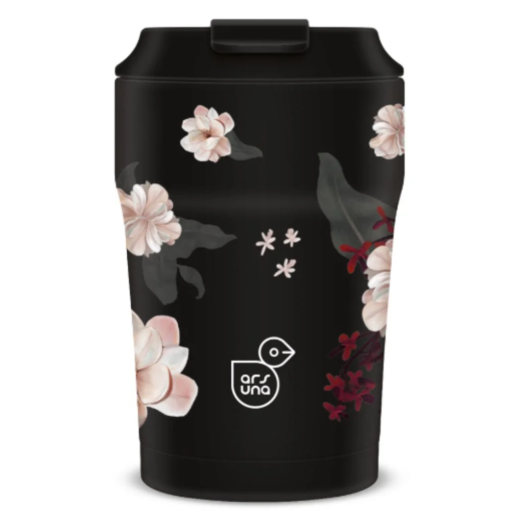 Ars Una Flowery Black thermo bögre 350ml