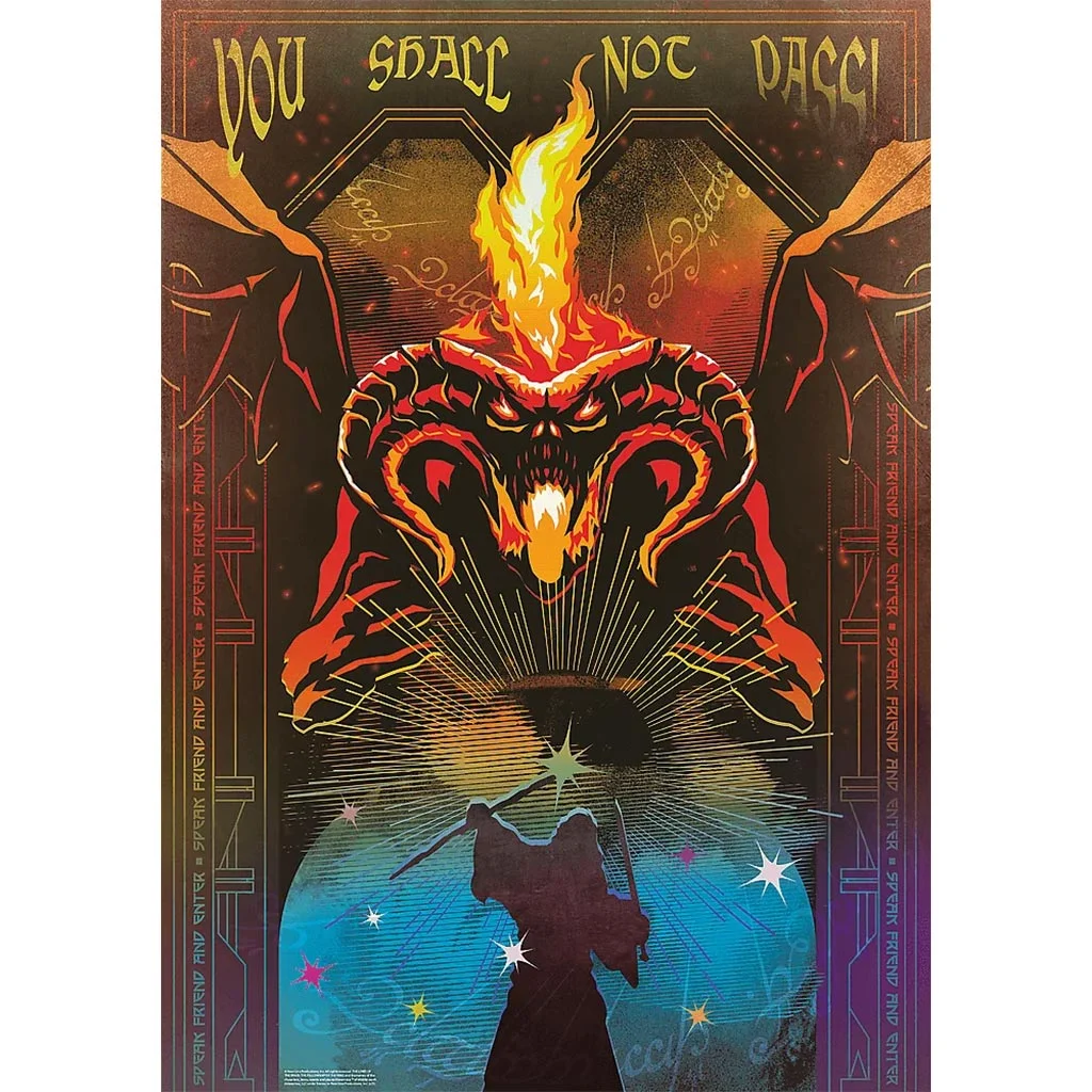 A Gyűrűk Ura Gandalf és a Balrog csatája 1000db-os Prémium plus quality puzzle - Trefl kép 2