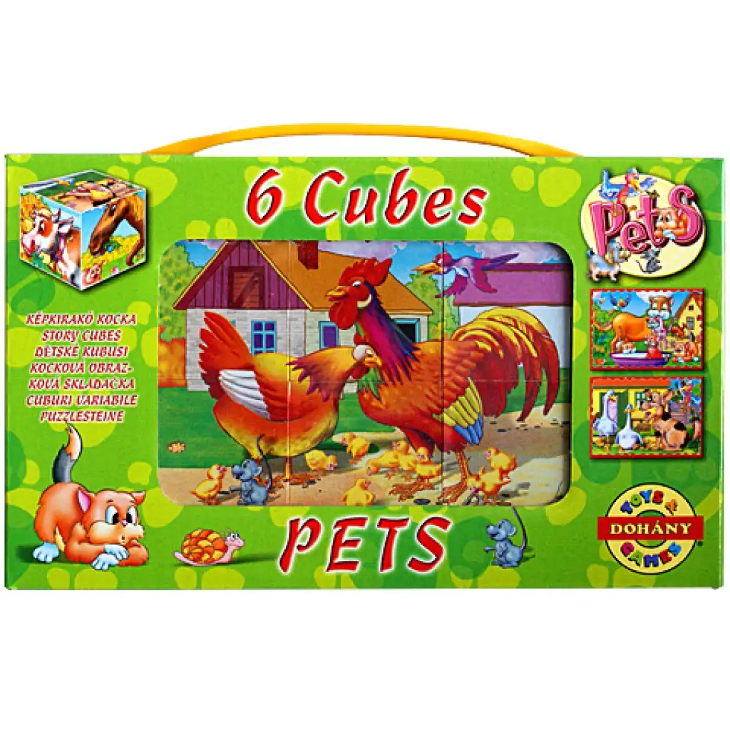 Mini mesekocka farm állatokkal 6db-os