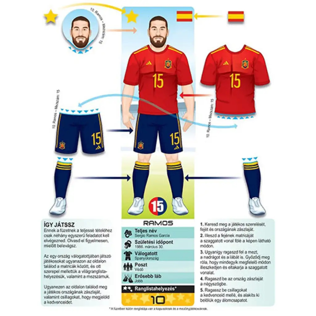 A futball csillagai matricás füzet kép 6