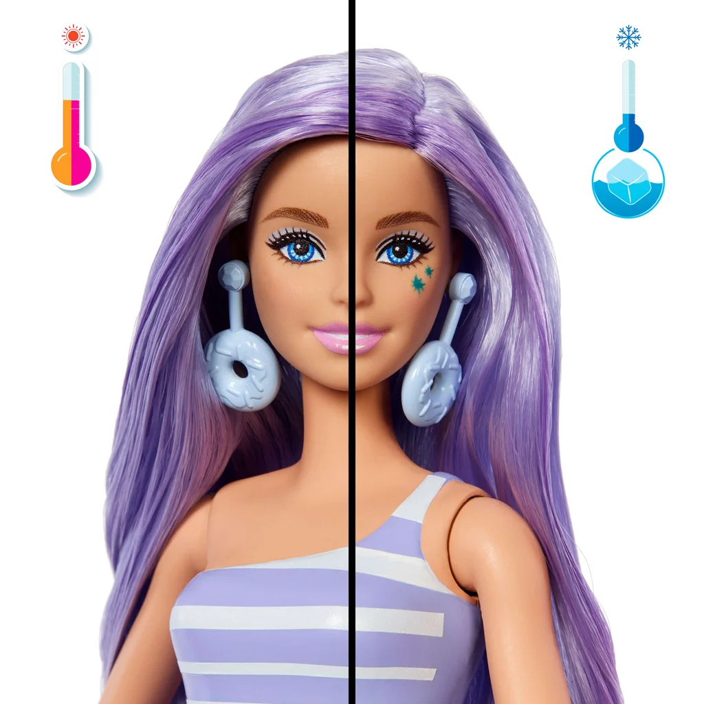 Barbie: Slime reveal illatos shaker - lila - Mattel kép 3
