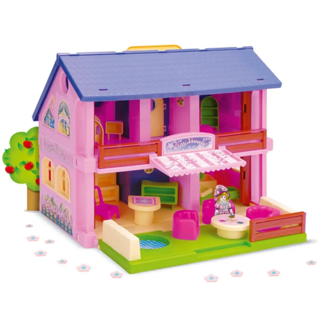 2 szintes babaház bútorokkal - Wader