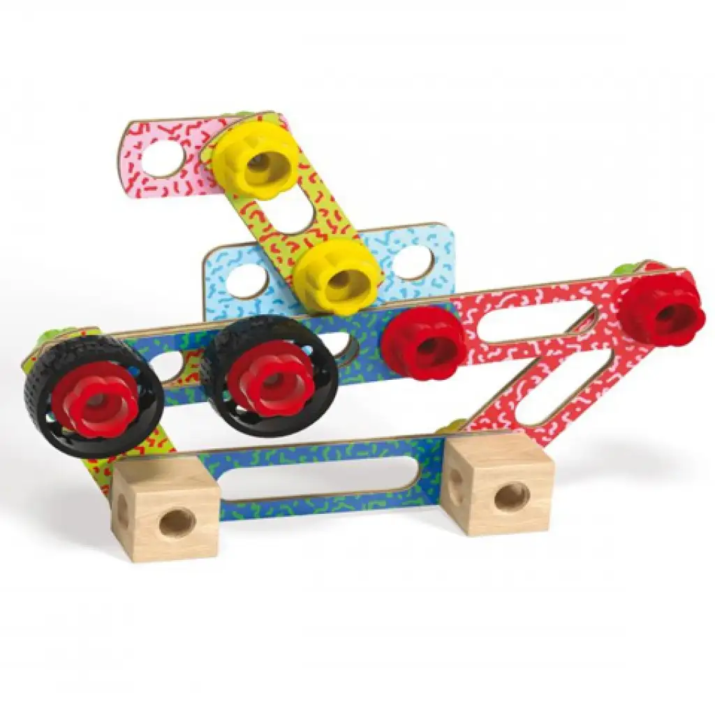 Quercetti: Techo Maxi Alakzatok és formák fa építőjáték kép 2