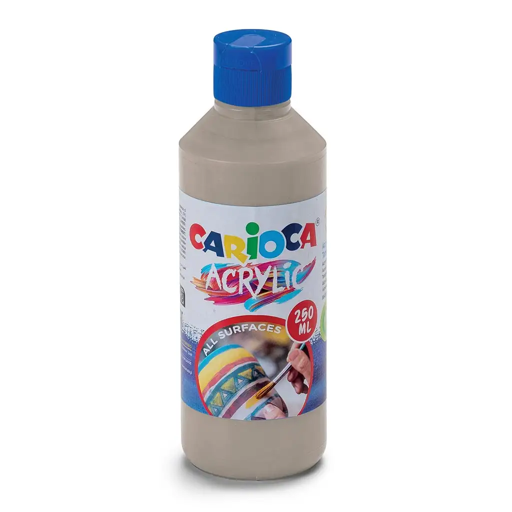 Acrylic 250ml-s akril festék ezüst színben - Carioca