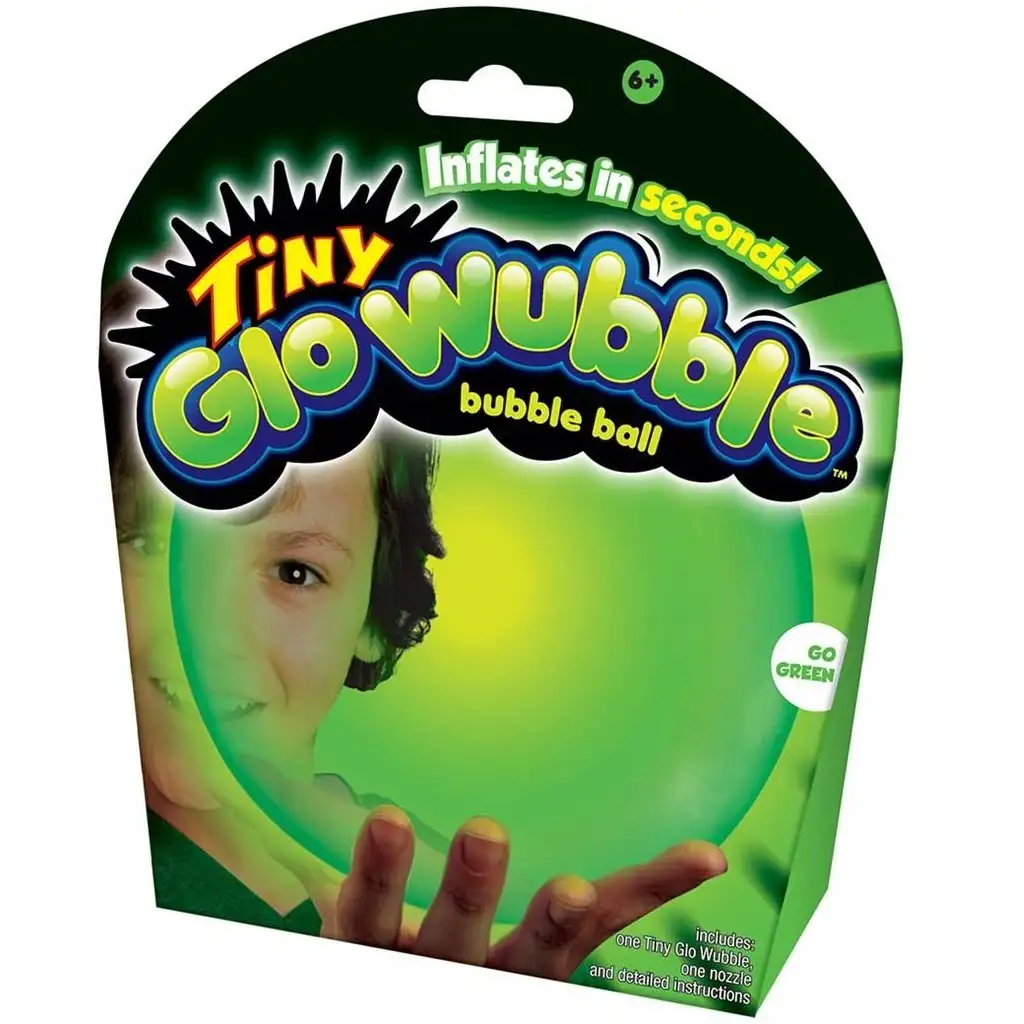 Tiny Wubble sötétben világító zöld buboréklabda 30cm