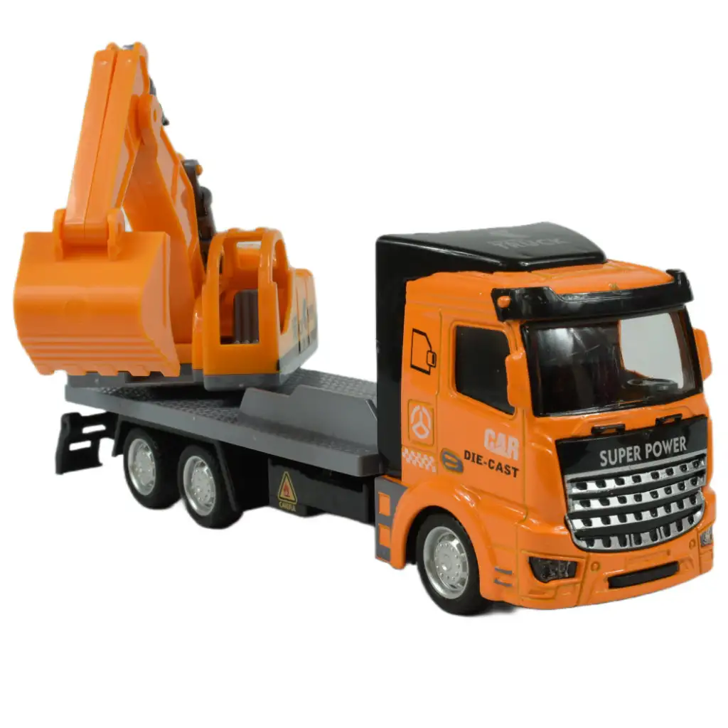 Super Truck: Lendkerekes markológépes teherautó 19cm kép 4