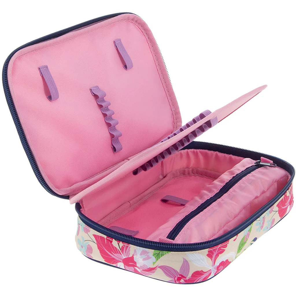 Ars Una: Beach flowers virágos többszintes tolltartó 15,5x22,5x4,5cm kép 2