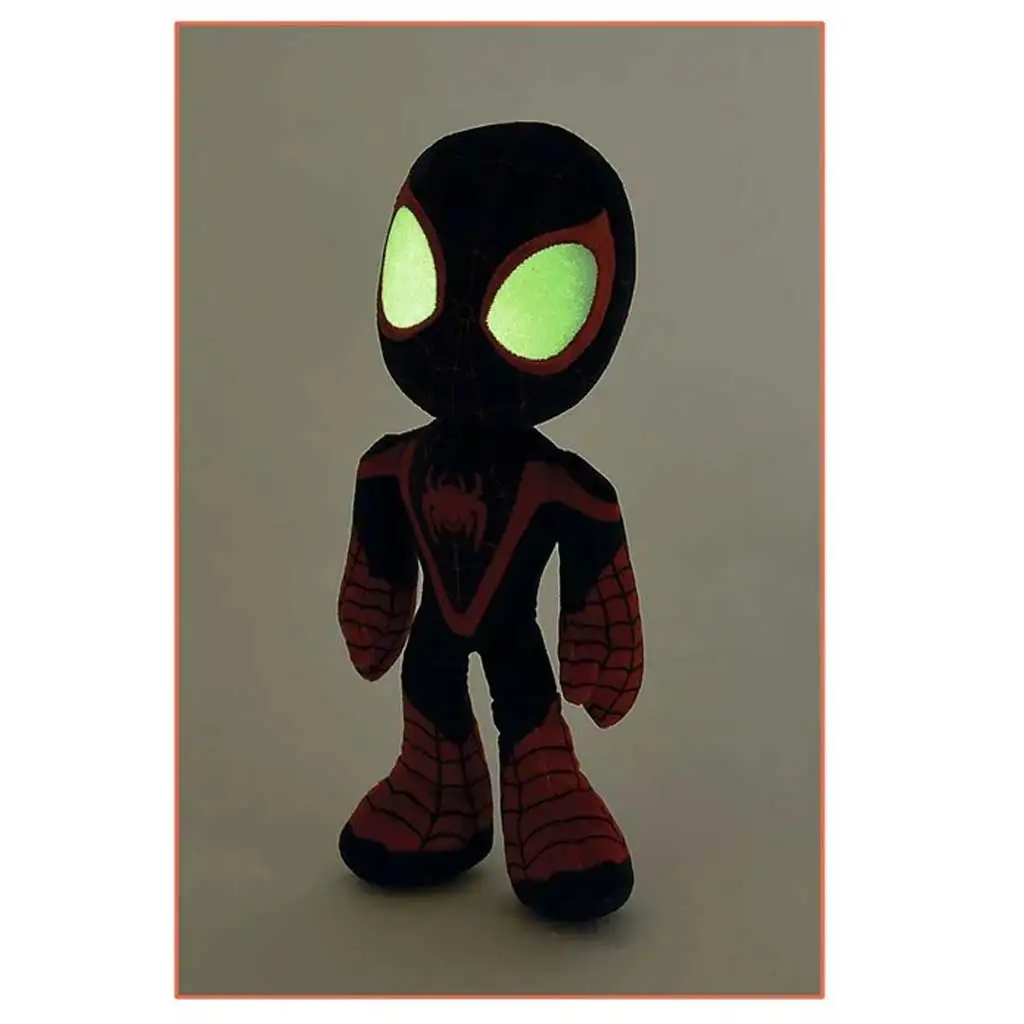 Marvel: Amazing Friends - Pókember Miles Morales plüssfigura sötétben világító szemekkel 25cm kép 3