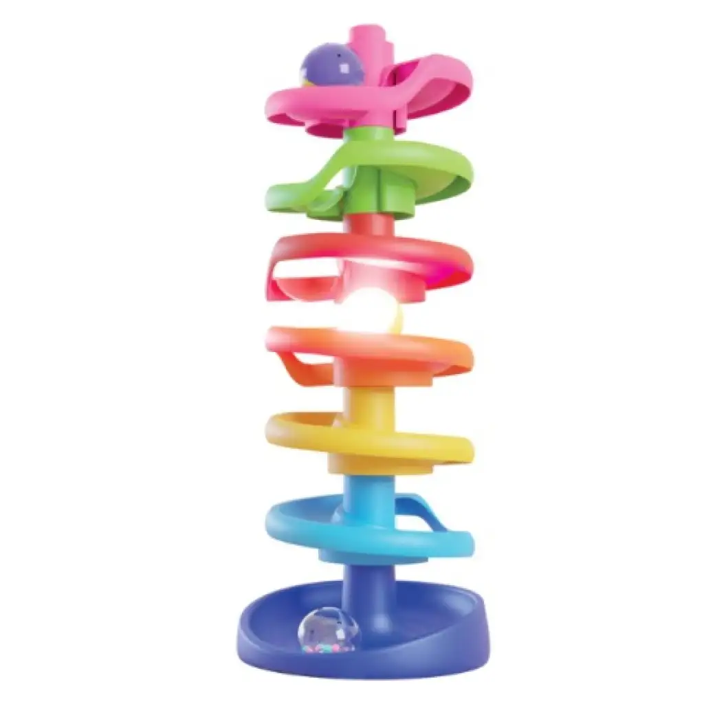 Quercetti: Spirál Torony bébi golyópálya világító golyóval kép 3