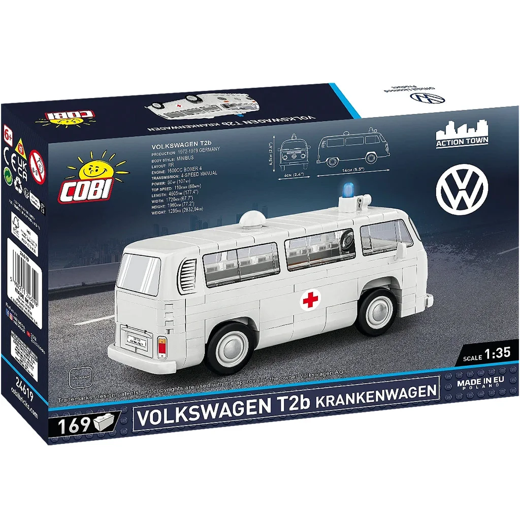 COBI: Volkswagen T2b mentőjármű építőjáték (24619) kép 3