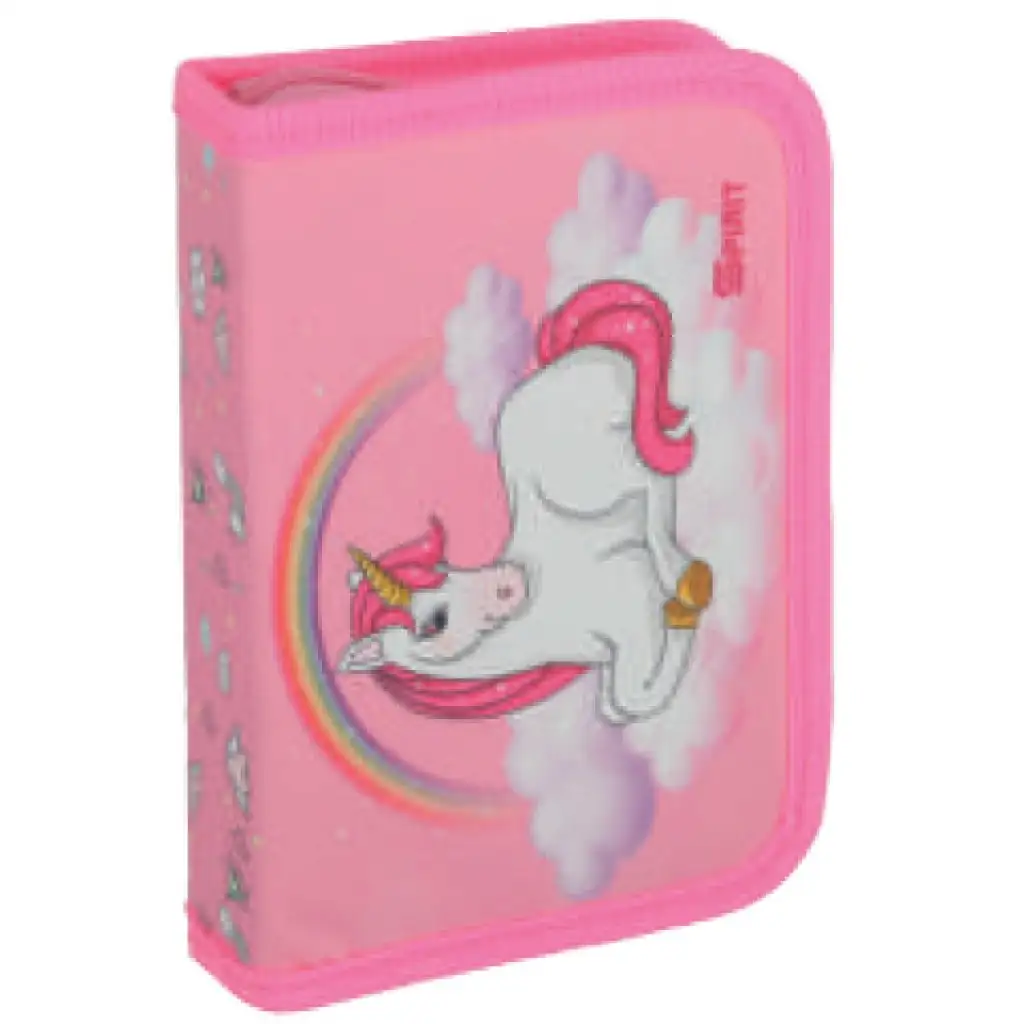 Spirit: Mágikus unikornis kihajtható töltött tolltartó 60db-os