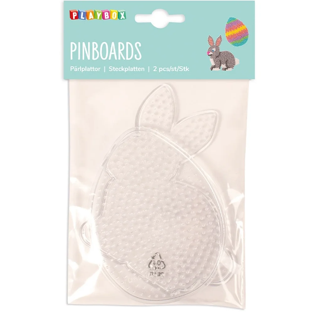 PlayBox: Húsvéti alaplap csomag 5mm-es MIDI vasalható gyöngyökhöz 2db-os szett