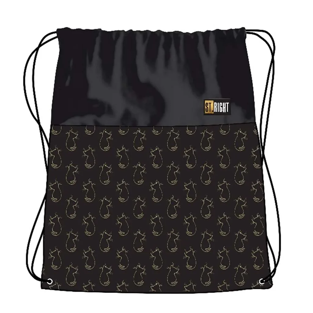 St.Right Golden Cats tornazsák, sportzsák 43x34cm