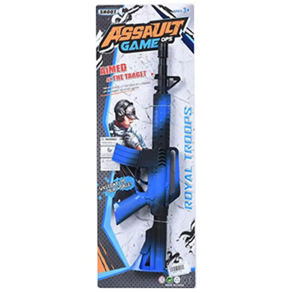 Kommandós kék M16-os gépfegyver