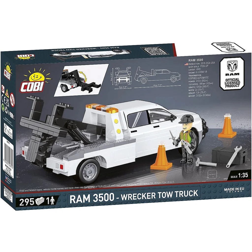 COBI: Dodge RAM 3500 vontatóautó építőjáték (24611) kép 3