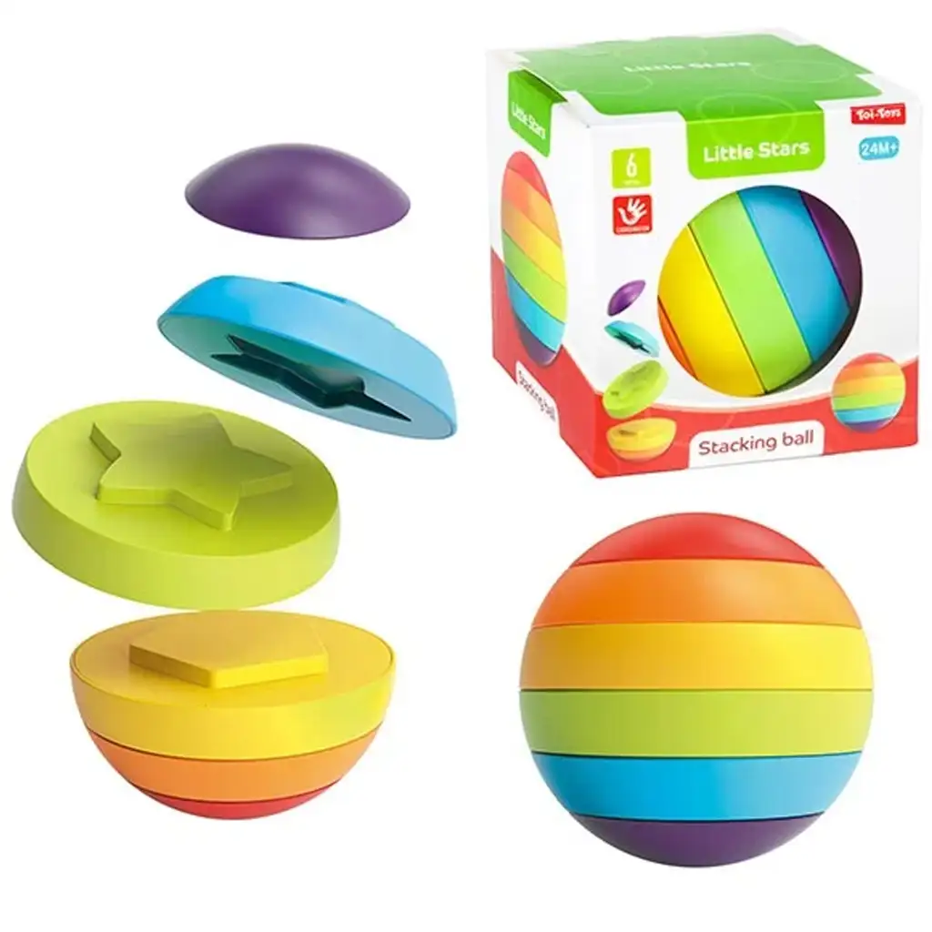 Little Stars szivárványos formaillesztő labda