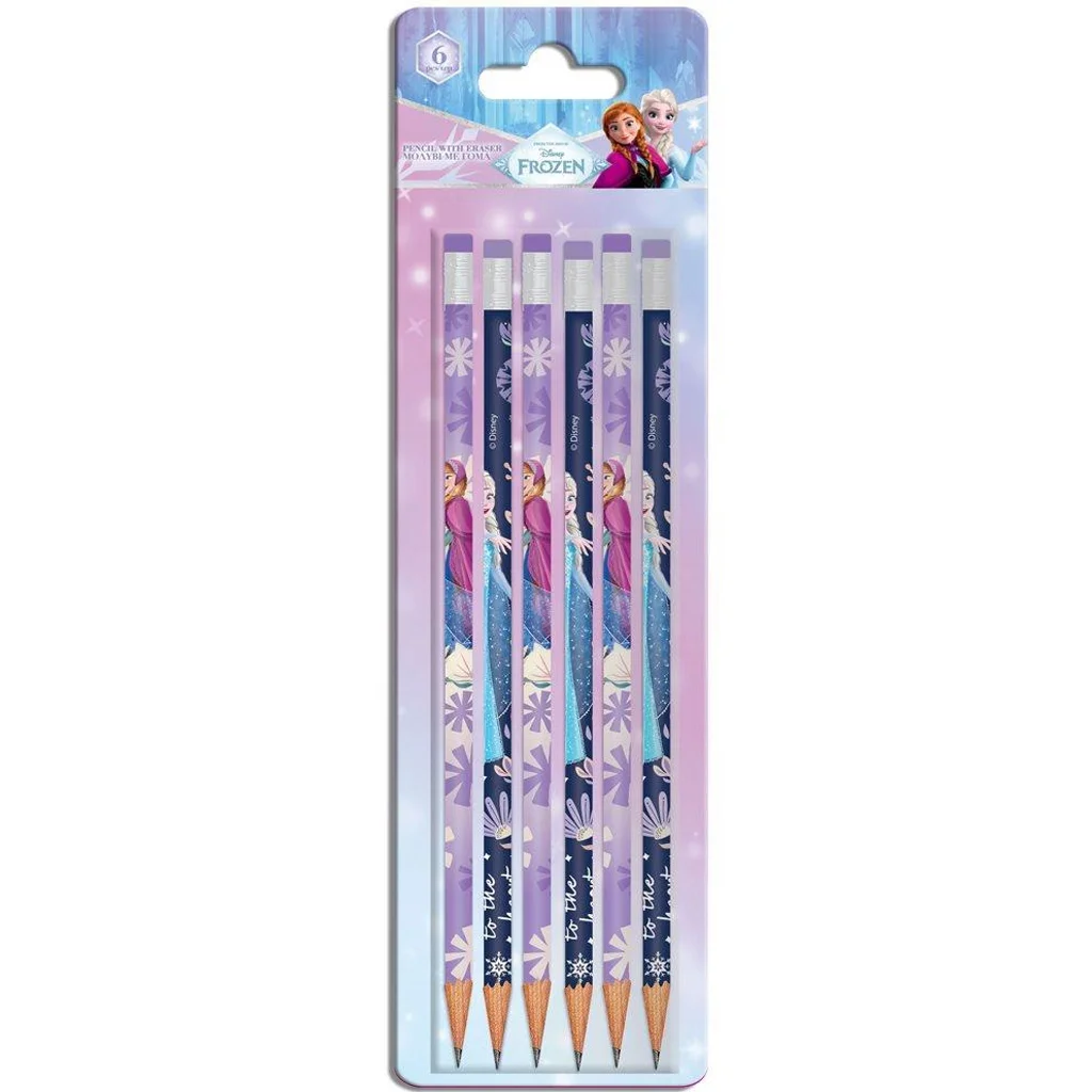 Luna: Jégvarázs 2 radíros grafitceruza 6db-os szett