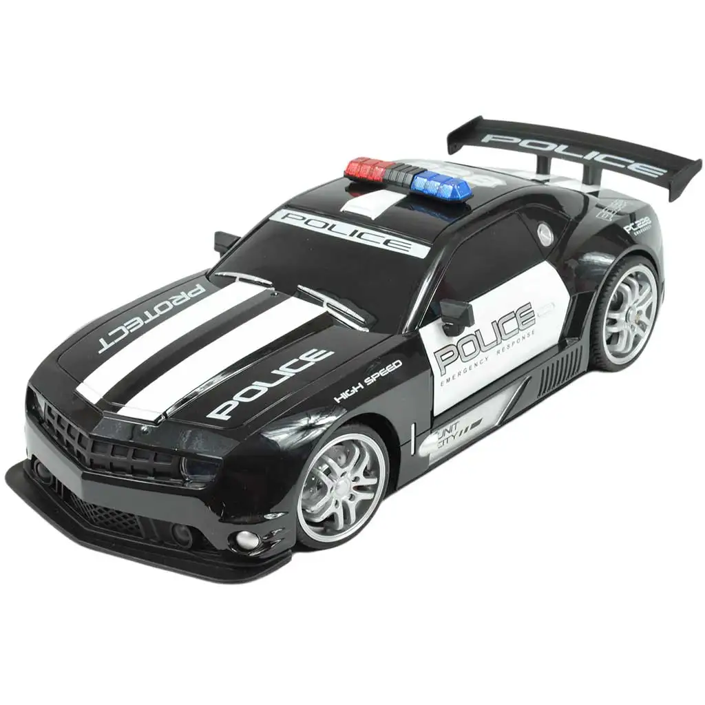 RC Távirányítós Chevrolet Camaro rendőr autó 1/12-es méretarány 2,4GHz 30cm kép 4