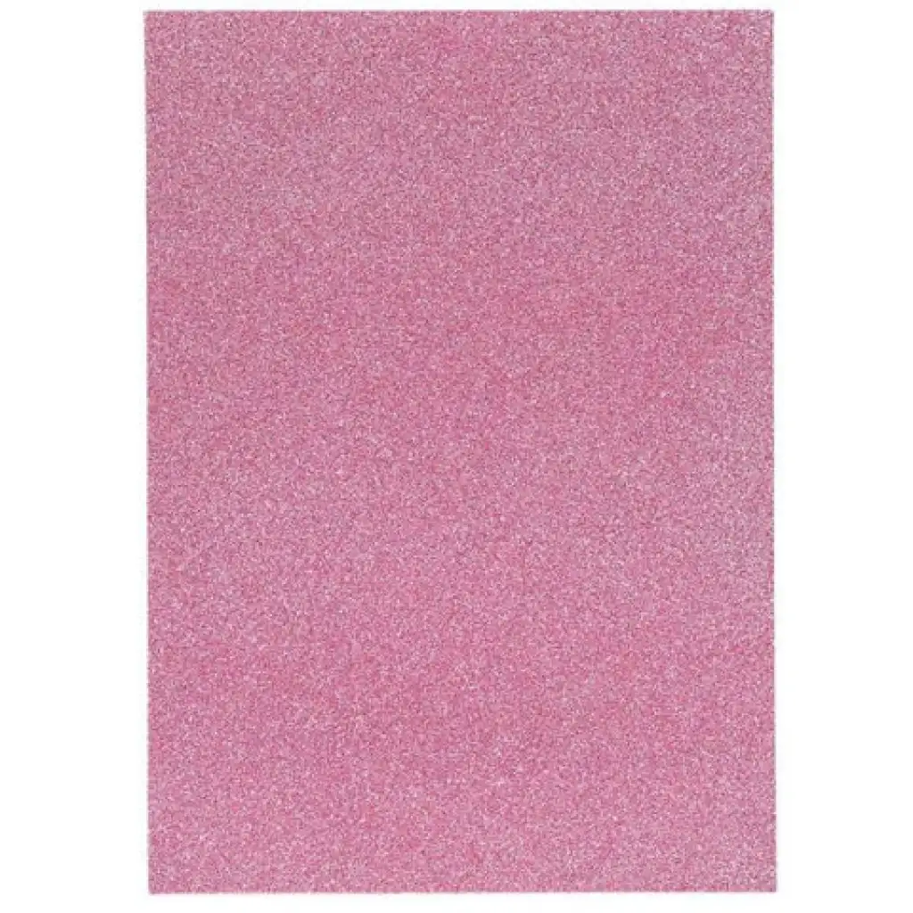Spirit: Öntapadós csillámos dekorációs habszivacs lap pink színben A/4 1db