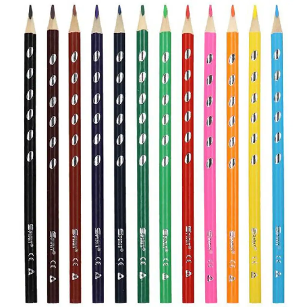 Spirit: Háromszögletű színesceruza 12db-os szett kép 2