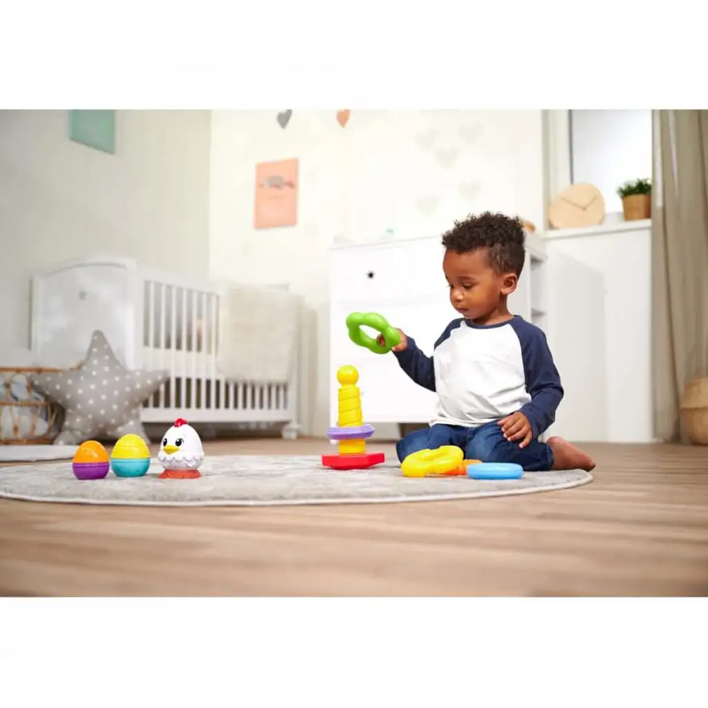 ABC színes gyűrű piramis 25cm - Simba Toys kép 2