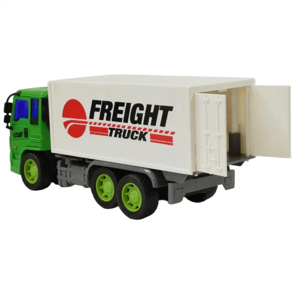 Construction Truck: Konténeres teherautó lendkerekes kialakítással 19cm kép 3