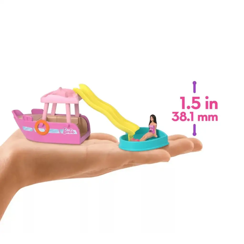 Barbie: Mini BarbieLand járművek - Álomhajó szett - Mattel kép 4