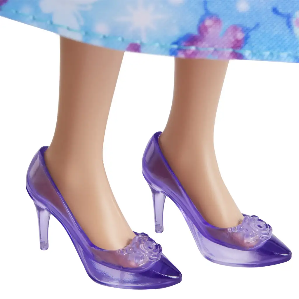 Barbie Dreamtopia: Hercegnő baba kék pillangós ruhában - Mattel kép 4