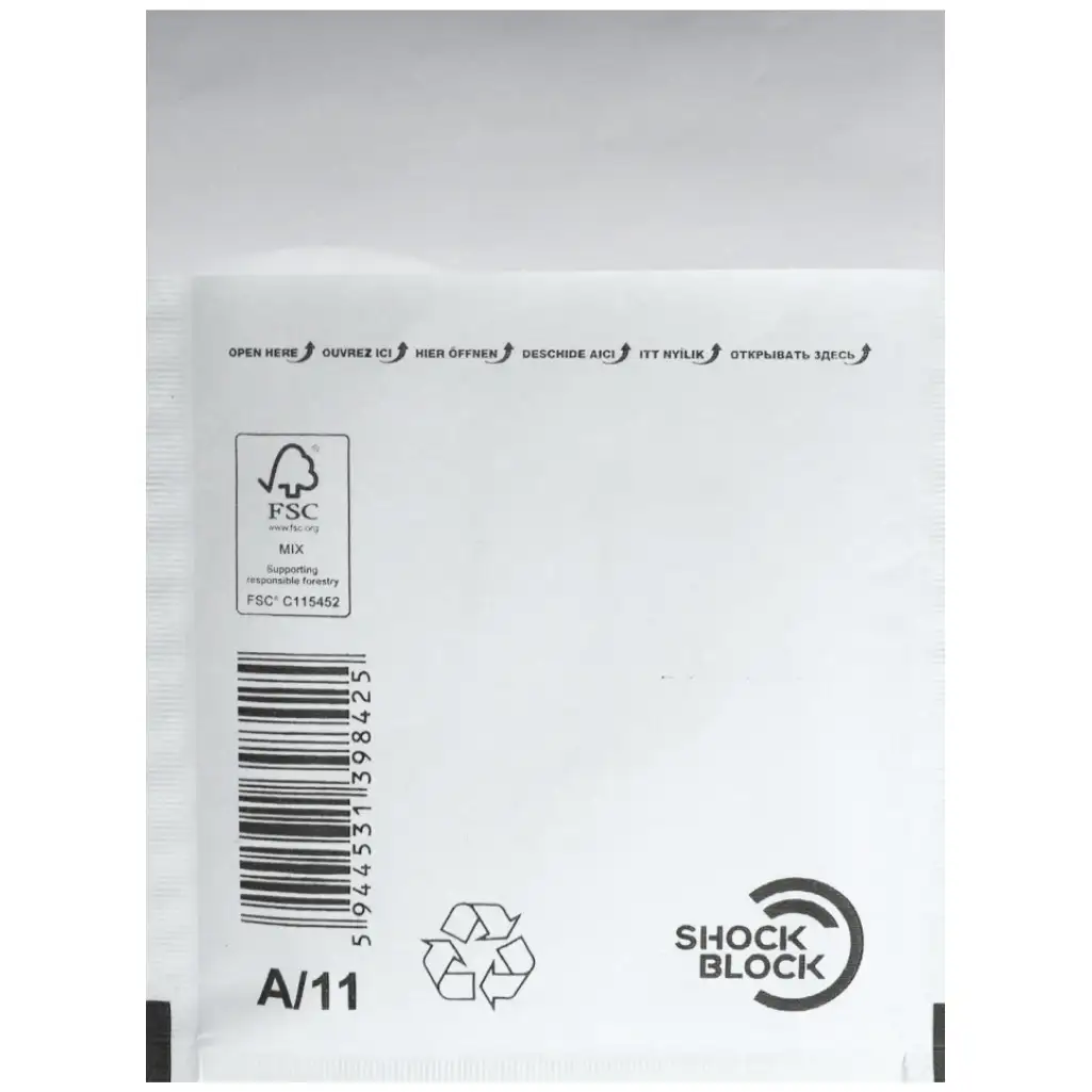 Légpárnás boríték 11-A 100x165mm 1db