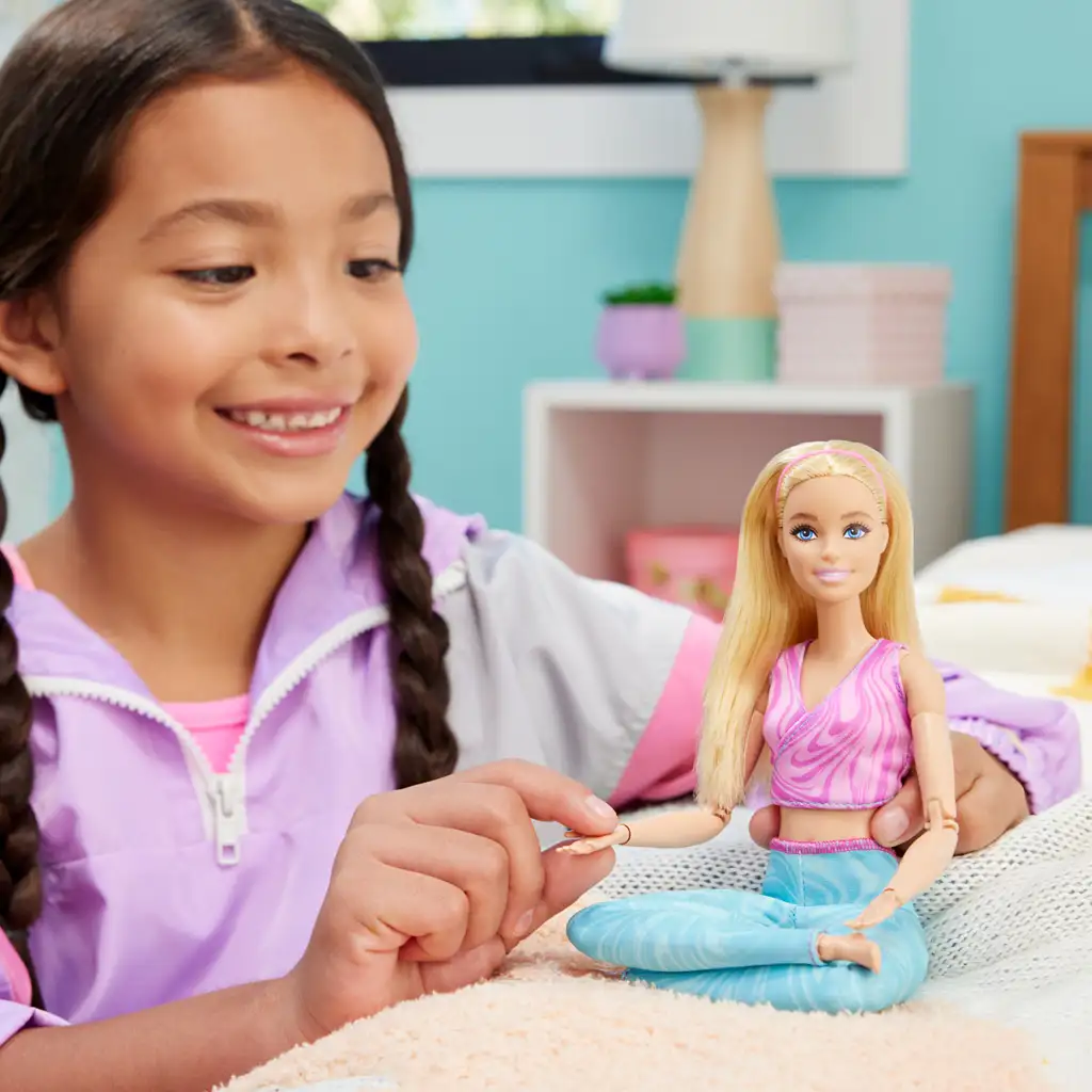 Barbie: Hajlékony jóga baba szőke hajjal - Mattel kép 6