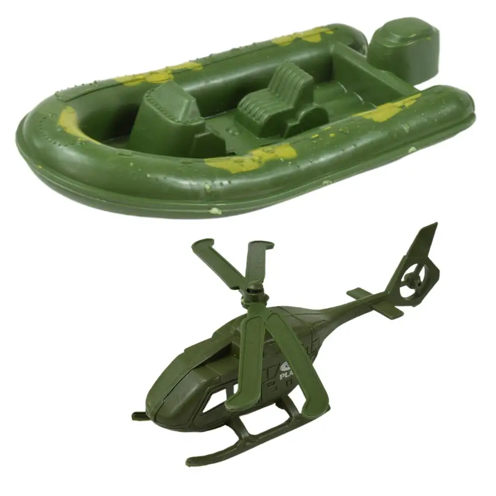 Military Set: Nagy katonai játékszett járművekkel és katona figurákkal kép 3