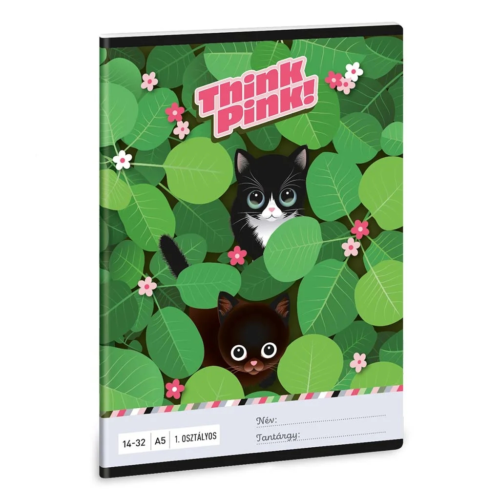 Ars Una: Think Pink A/5 1.osztályos vonalas füzet 14-32