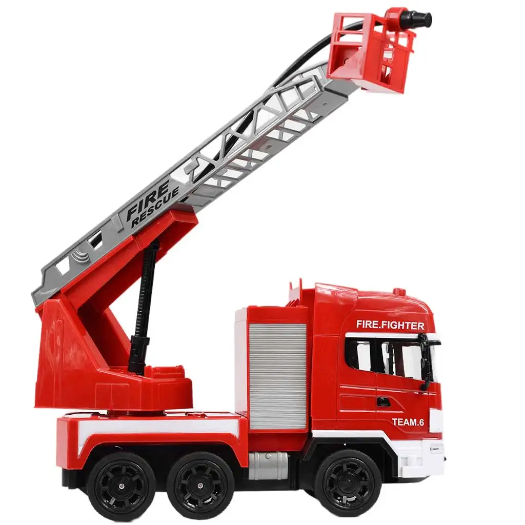 RC Távirányítós emelőkosaras tűzoltóautó vízágyúval 1/24-es méretarány 27 MHz 30cm kép 5