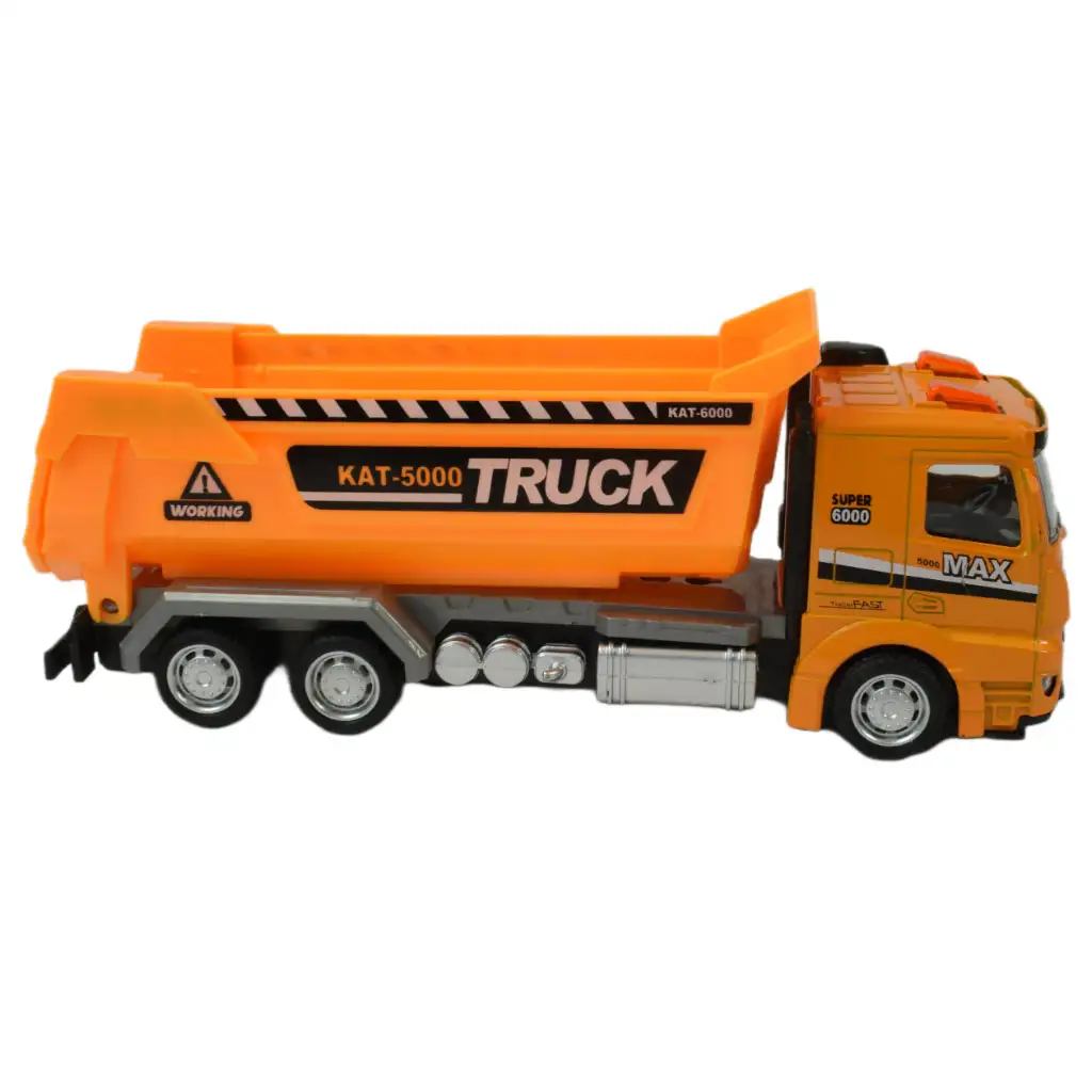 Service Team: Építőipari lendkerekes teherautó fénnyel és hanggal többféle változatban 20cm kép 6