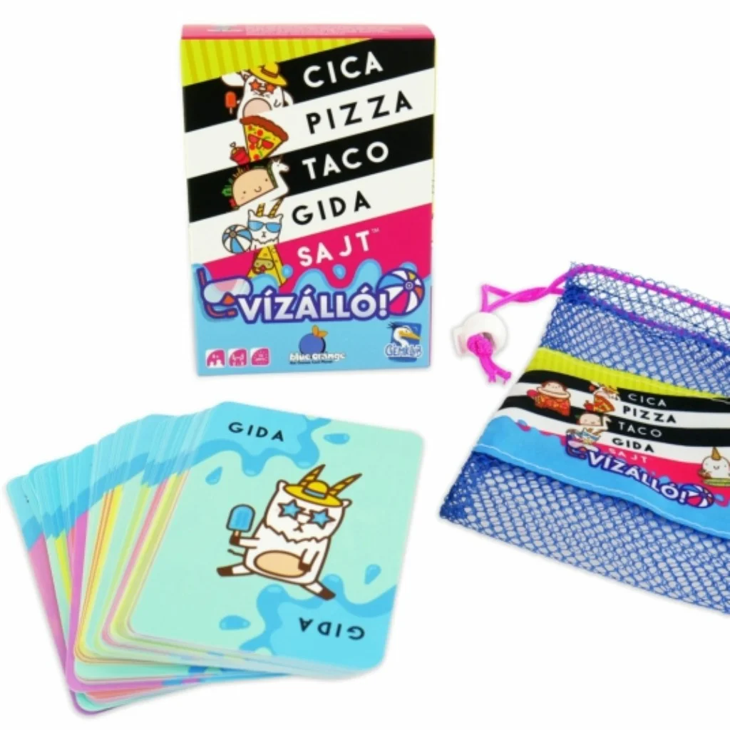 Vízálló cica, pizza, taco, gida, sajt társasjáték kép 2